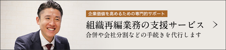 組織再編業務の支援サービス